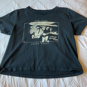 Brandy Melville John Galt New York Sound Money T-Shirt